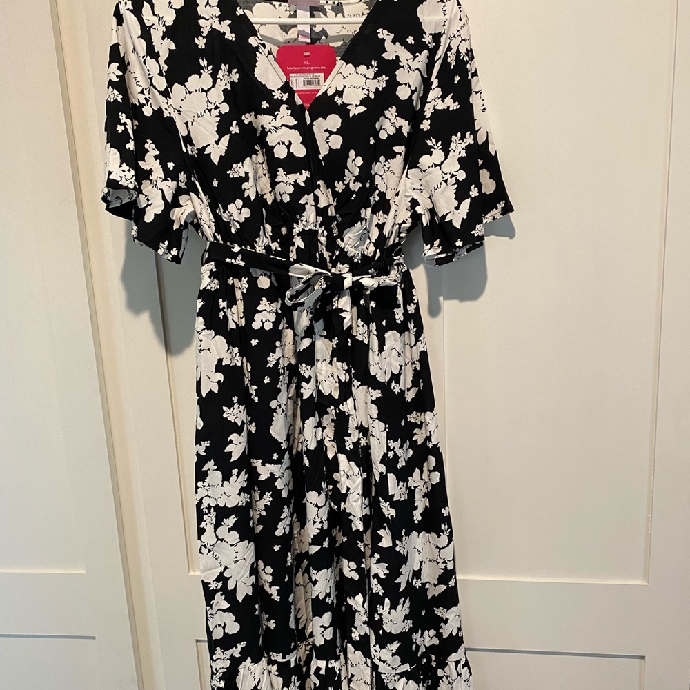 NWT Maternity Floral Midi Dress